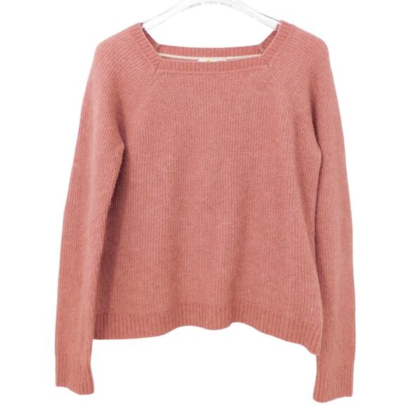 Boden Square Neck Long Sleeve‎ Pullover Alpaca Wool Sweater Top Size 10R - Picture 1 of 5